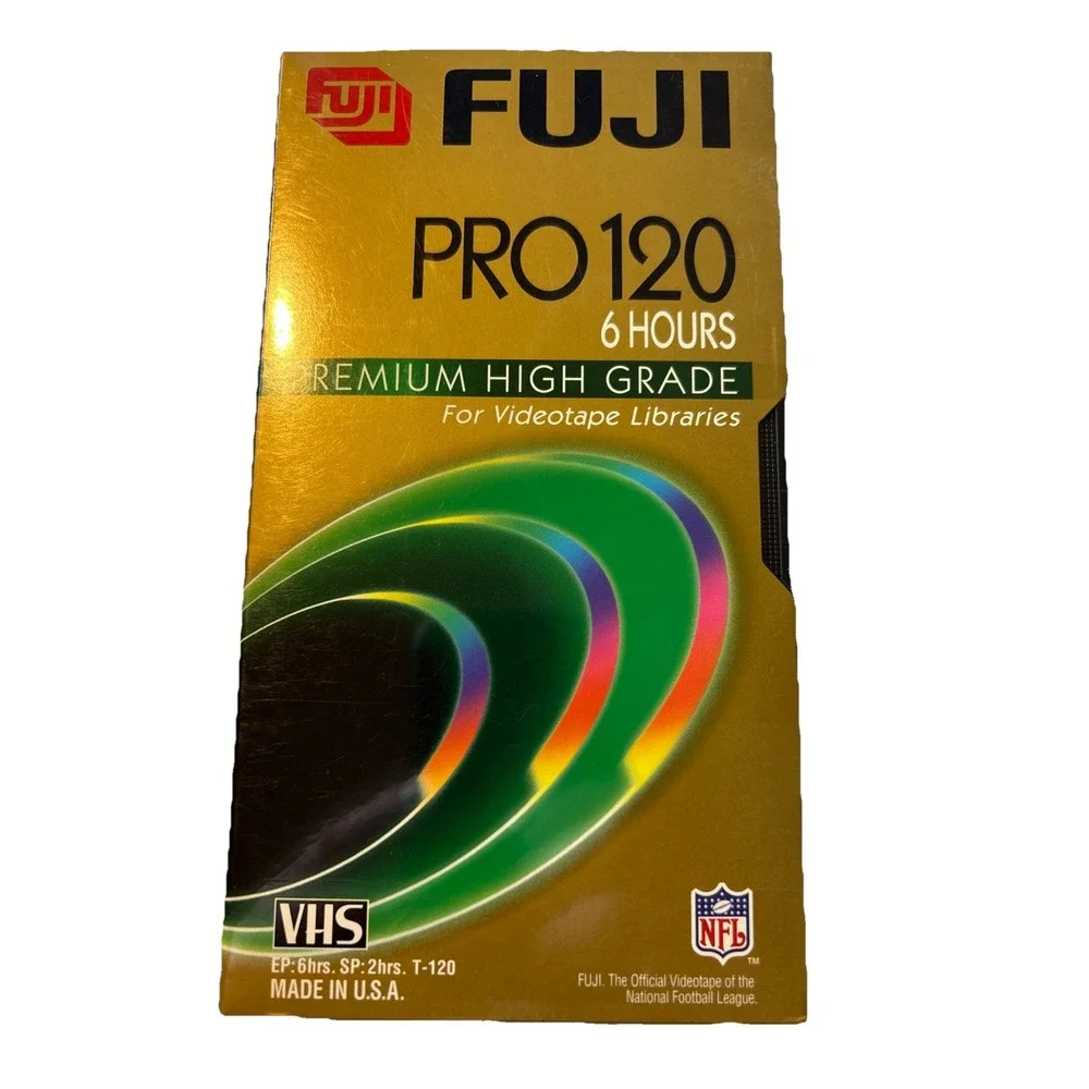 Fuji Photo VHS Tape Pro 120 6 Hours High Grade Brand New Sealed